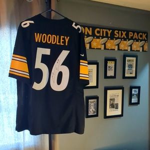 Nike On Field Autographed Lamar Woodley Jersey #56 Men's XL